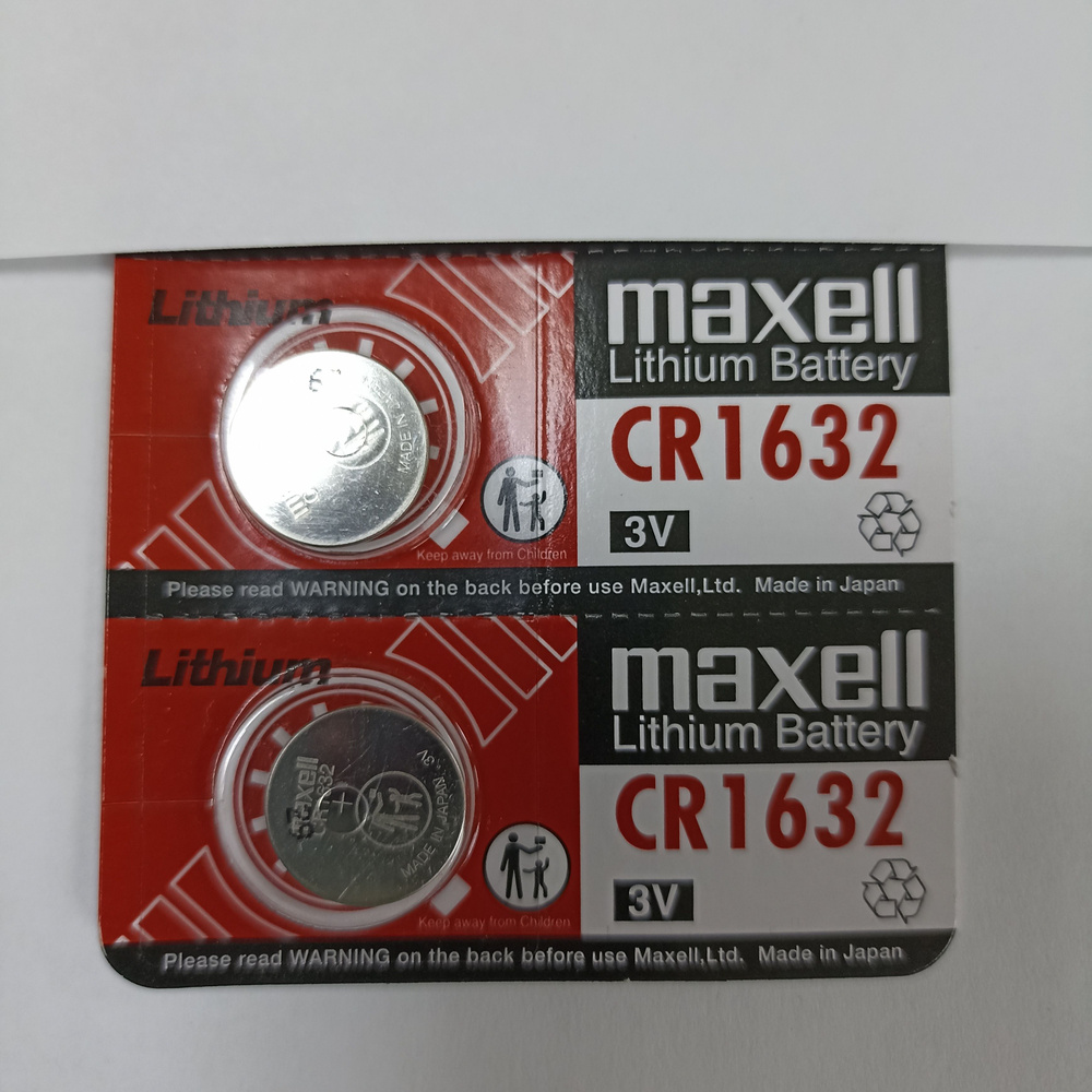 Maxell Батарейка CR1632, Li-ion тип, 2 шт #1