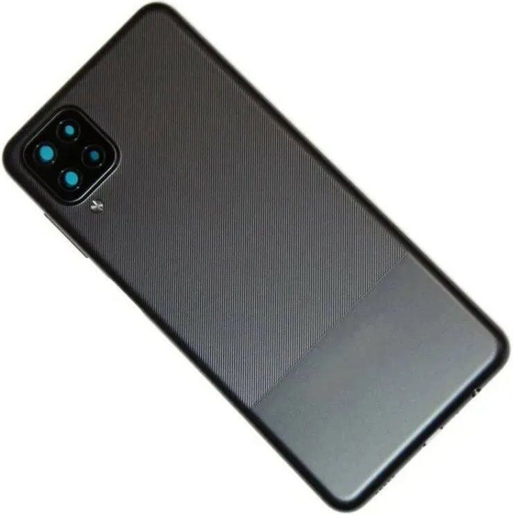 Задняя крышка для Samsung Galaxy A12/A12 Nacho (A125F/A127F) Черный - Премиум  #1