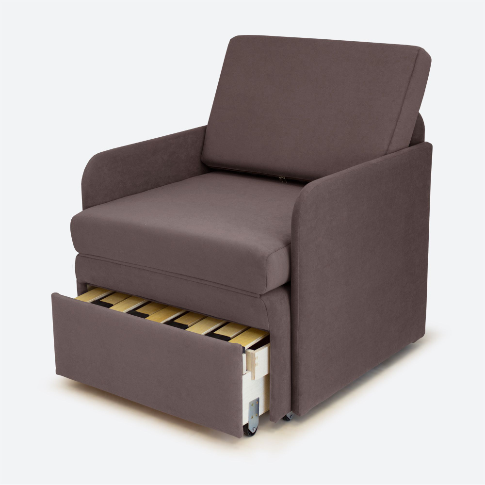 Кресло-кровать Студия-Ф Миник 3в1: кресло, кровать, кушетка. 71х87х74 см, с ящиком, с подлокотниками, #1