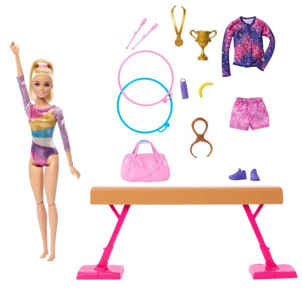 Игровой набор Барби гимнастка с аксессуарами #1