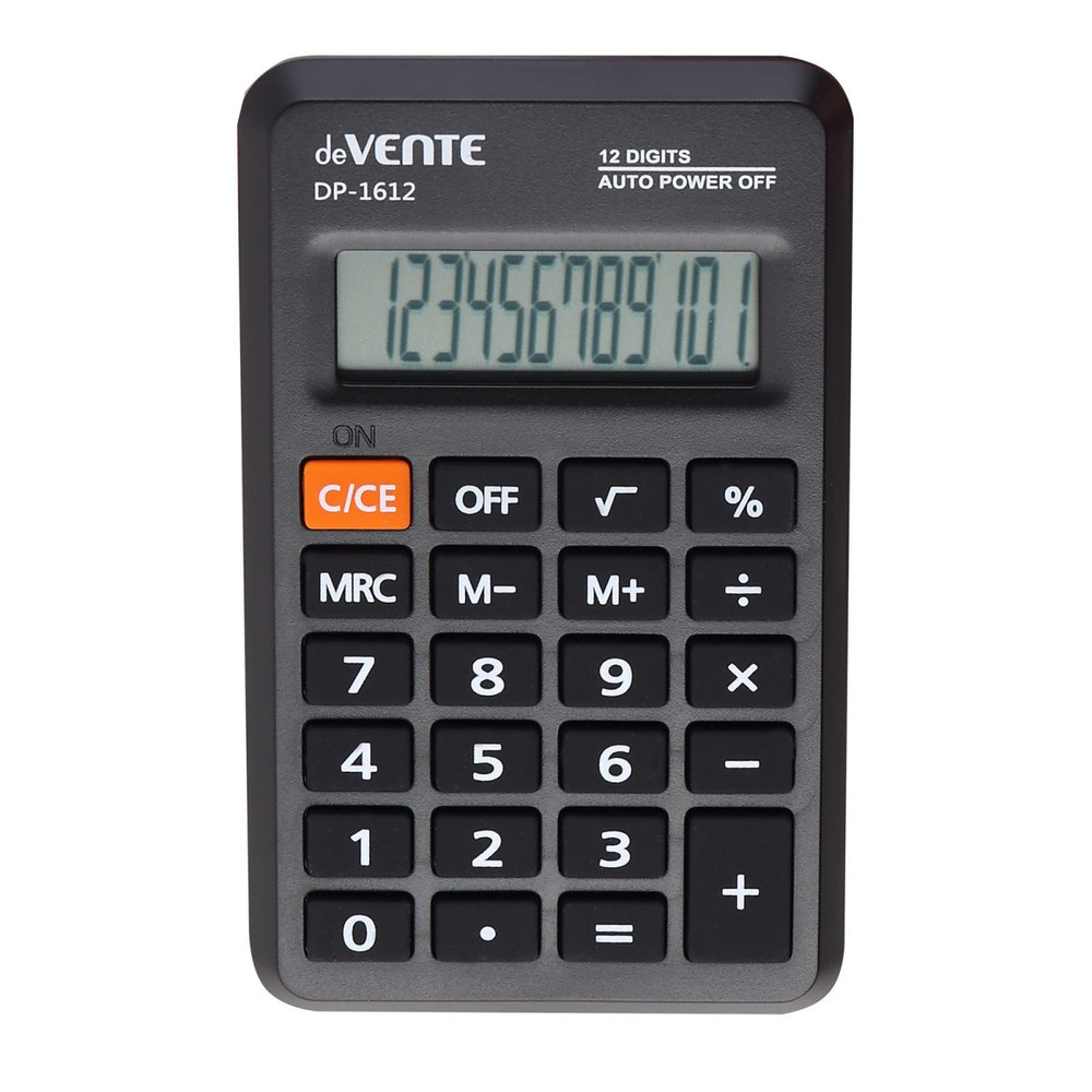 Калькулятор карманный, 114*69*14 мм, 12 разрядов deVENTE #1