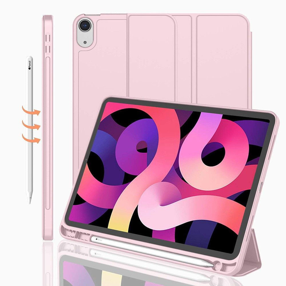 Чехол для iPad Mini 4 / iPad Mini 5 Тройное Cложение ModMac TPU Case Pink #1