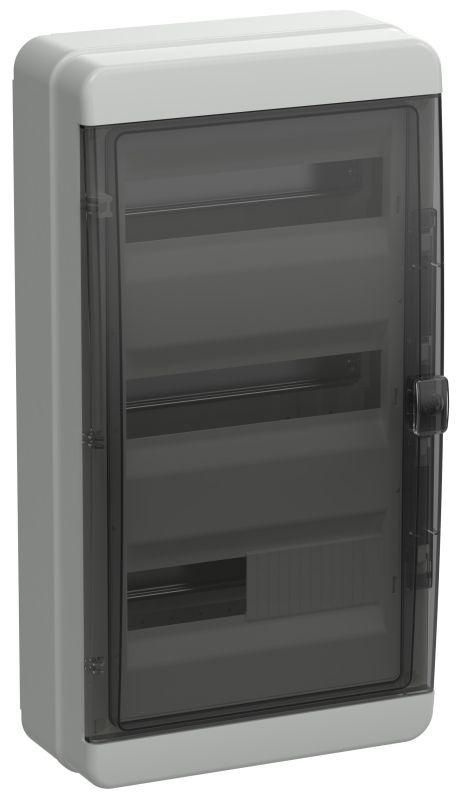 Корпус пластиковый КМПн-36 IP65 черн. прозр. дверь TEKFOR IEK TF5-KP72-N-36-65-K03-K02  #1