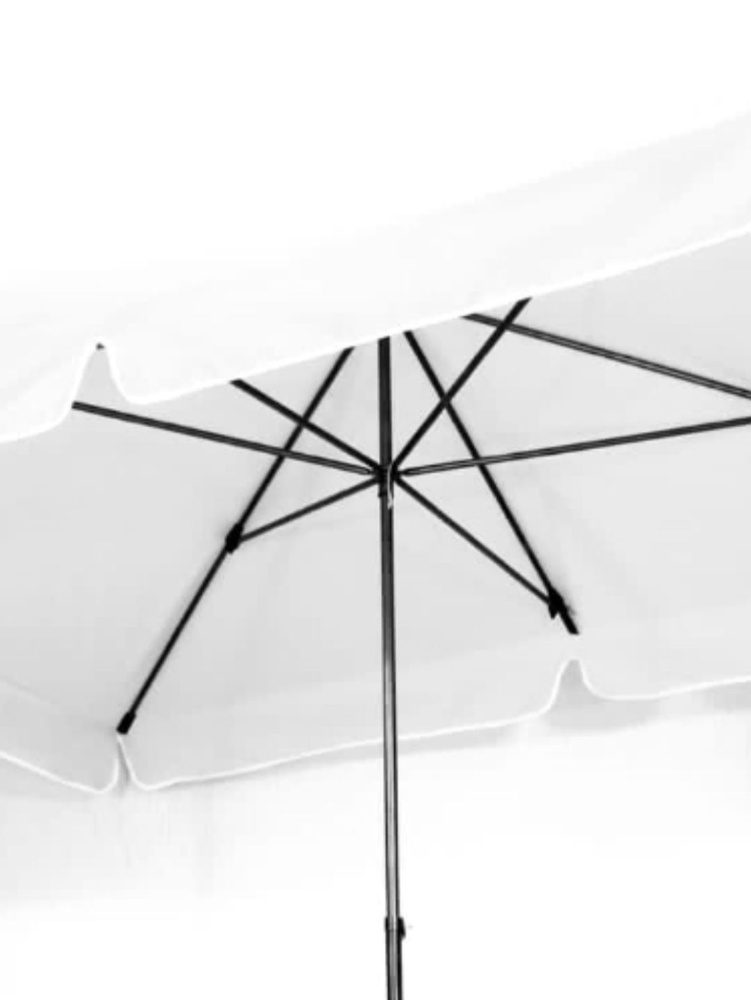 Тент для зонта 2х3м (6спиц,оксфорд300)белый #1
