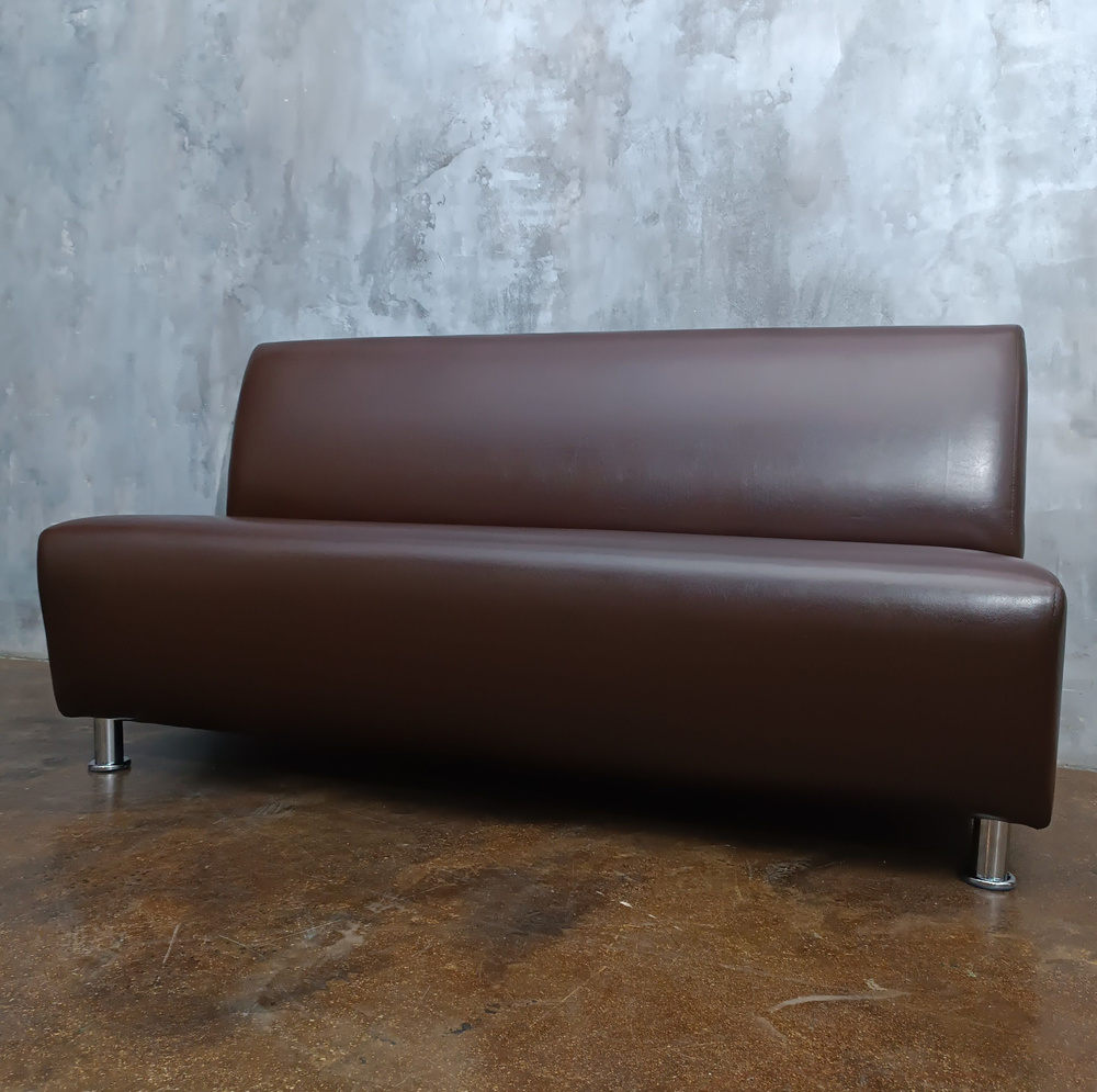 RONUM Прямой диван, механизм Нераскладной, 150х67х77 см,темно-коричневый  #1