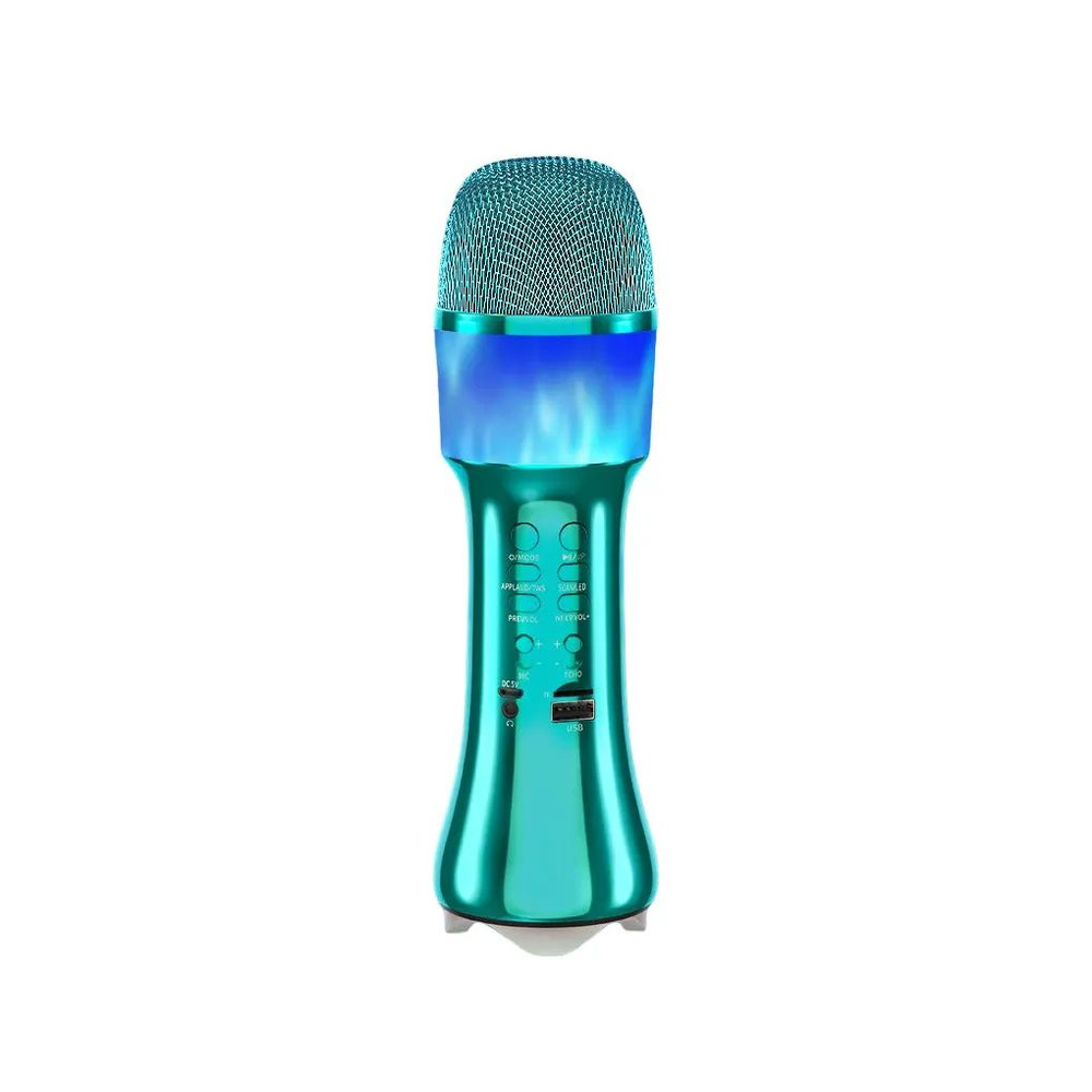 Беспроводной караоке микрофон Q99 зеленый #1