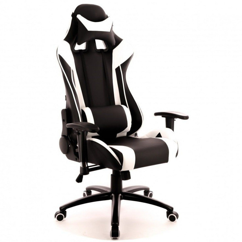 Кресло Everprof Lotus S6 Экокожа Черный/Белый #1