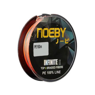 Плетеный шнур NOEBY INFINITE II PE 8 Braid 150m 0.4#, 8 LB, 0.105мм, 5 цветов #1