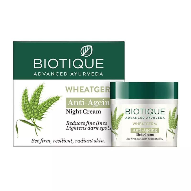 Biotique Wheatgerm Anti-ageing Night Cream/ Зародыши Пшеницы Антивозрастной Ночной Крем Для Лица, 50 #1