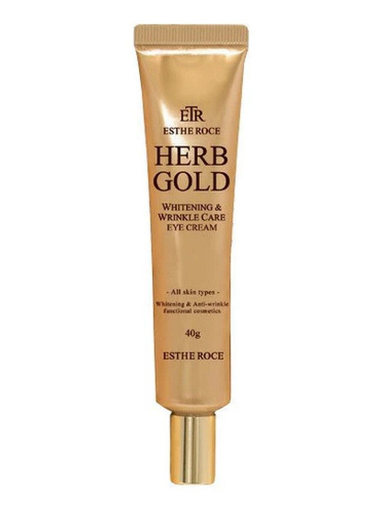 Крем для век омолаживающий Estheroce Herb Gold Whitening Wrinkle Care Eye Cream 40г  #1