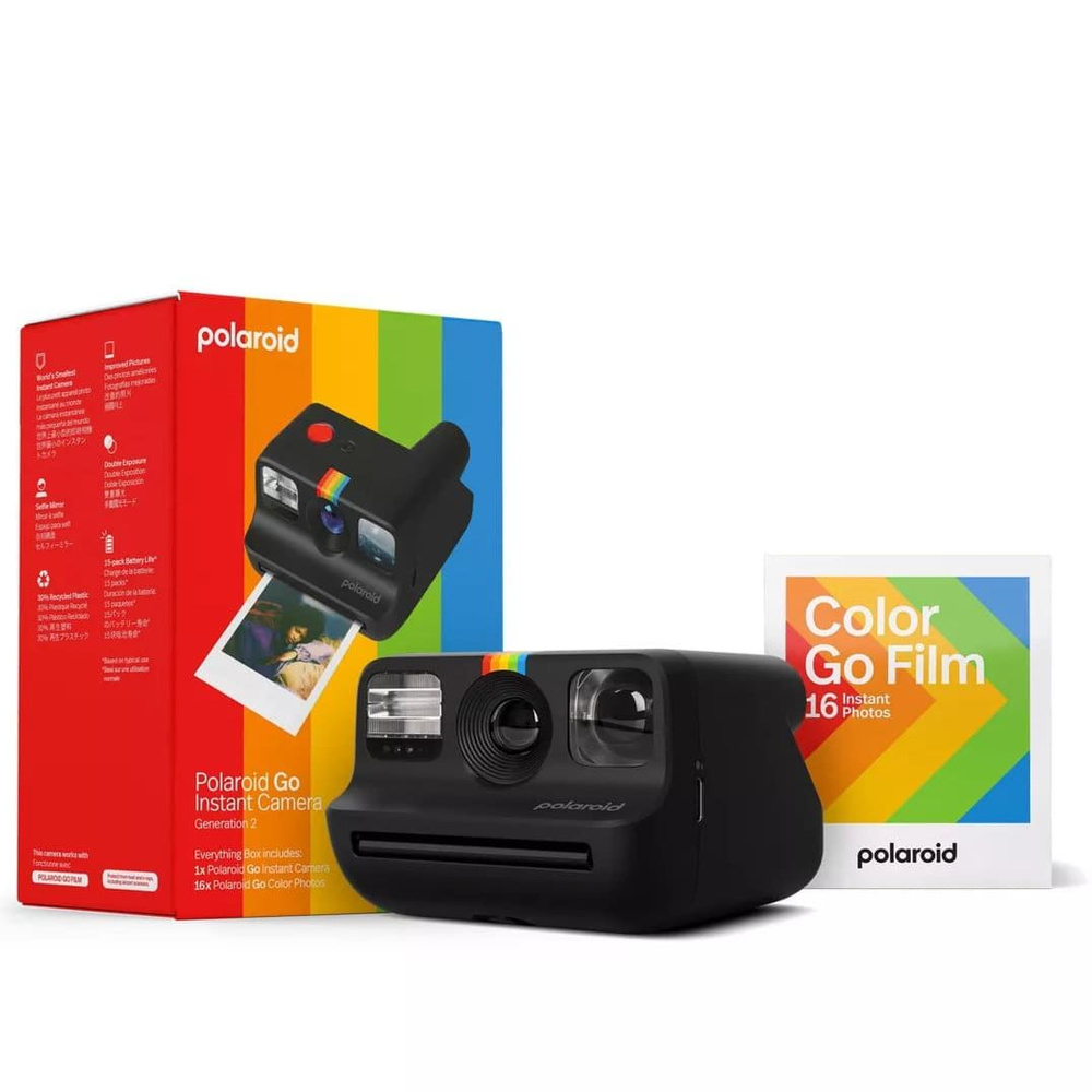 Фотоаппарат моментальной печати Polaroid Go Everything Box Bundle (2-е поколение), черный  #1