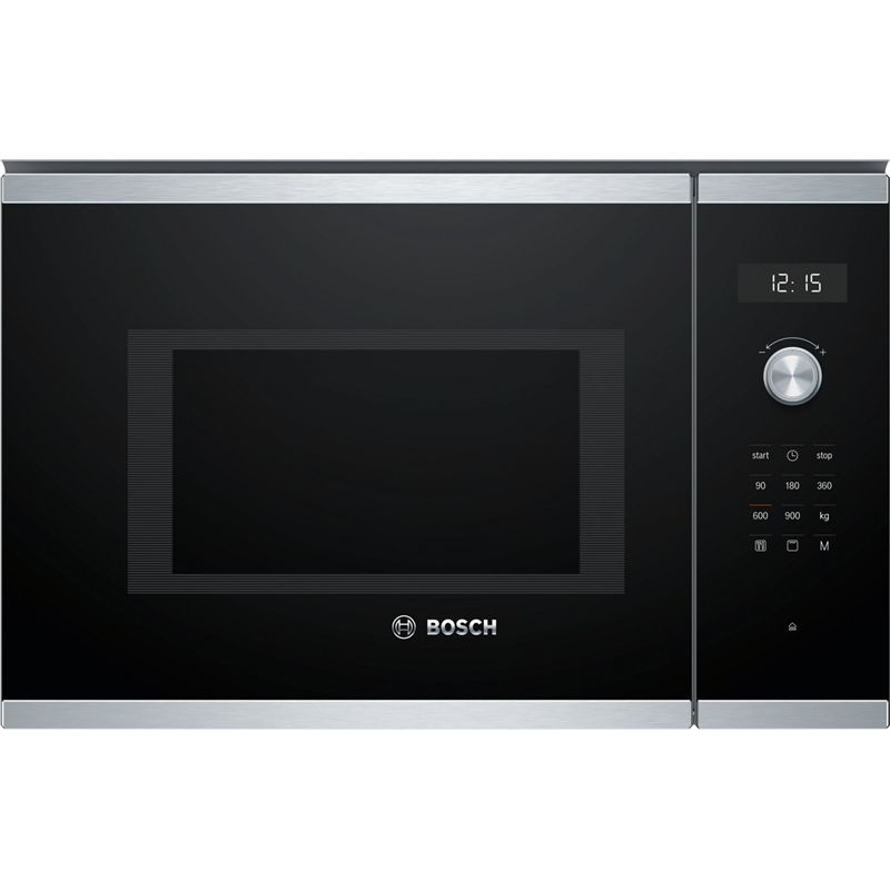 Встраиваемая микроволновая печь BOSCH Serie 6 BEL554MS0, 25 л, 900 Вт, 8 режимов, гриль, чёрная  #1