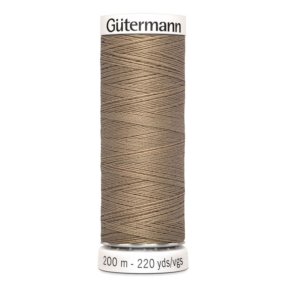 Нить Gutermann, Sew-All 100/200м для всех материалов, 100% п/э, цвет 868 неотбеленный шелк  #1