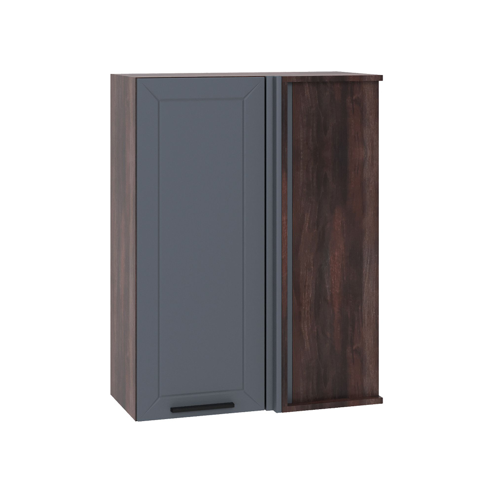 Кухонный модуль навесной шкаф Сурская мебель Глетчер 70x34,5x92 см высокий угловой с 1 створкой, 1 шт. #1