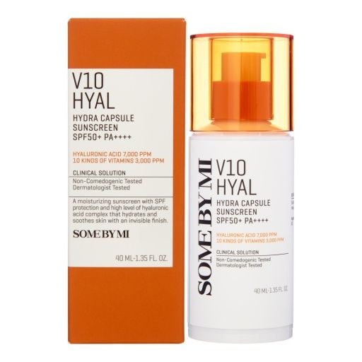 SOME BY MI V10 HYAL HYDRA CAPSULE SUNSCREEN Увлажняющий солнцезащитный капсульный крем с гиалуроновой #1