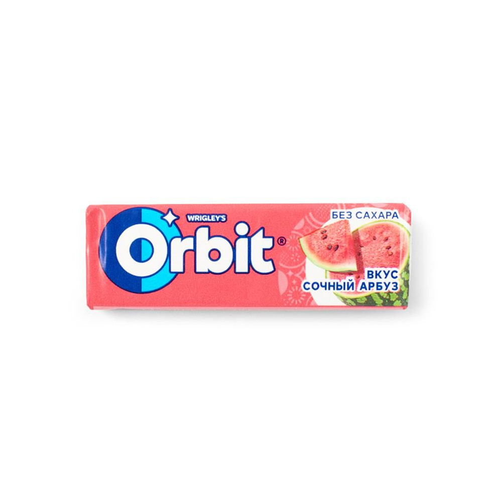 Жевательная резинка Orbit Сочный арбуз , Wrigley's, 14 г, Россия - в заказе 1 шт.товара!  #1