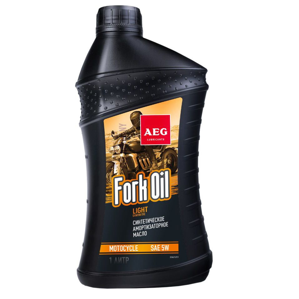 Масло амортизаторное для вилок мотоциклов AEG ForkOil 5W (1л) #1