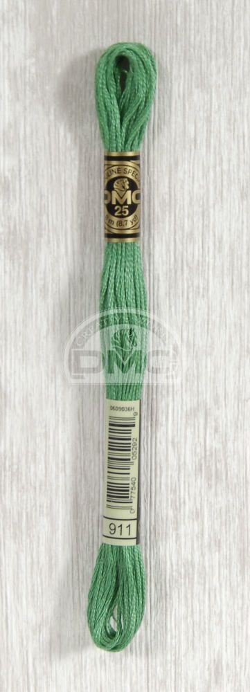 Мулине DMC (Франция), артикул 117, 100% хлопок, цвет 911 Зеленая бирюза, 1шт (пасма).  #1