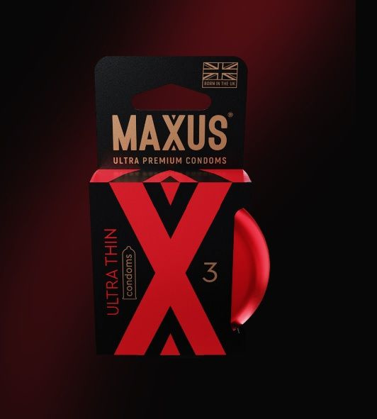 MAXUS Ultra thin ,3шт. Презервативы, ультратонкие -Х #1