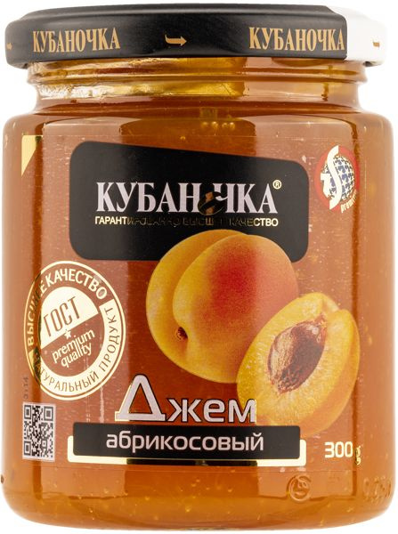 Джем Кубаночка абрикос Гранд-Стар с/б, 300 г #1