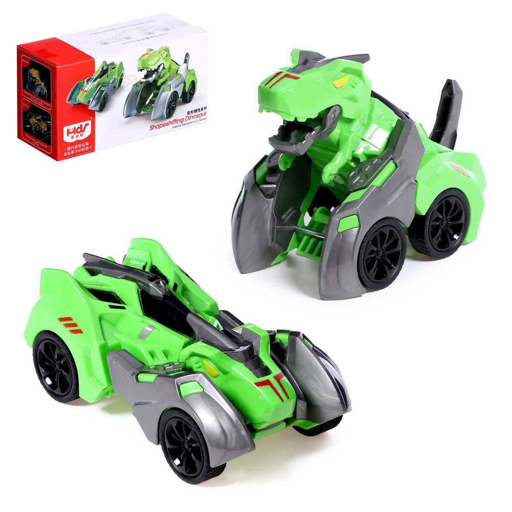 Робот инерционный "Раптор", трансформируется, цвет зелёный  #1
