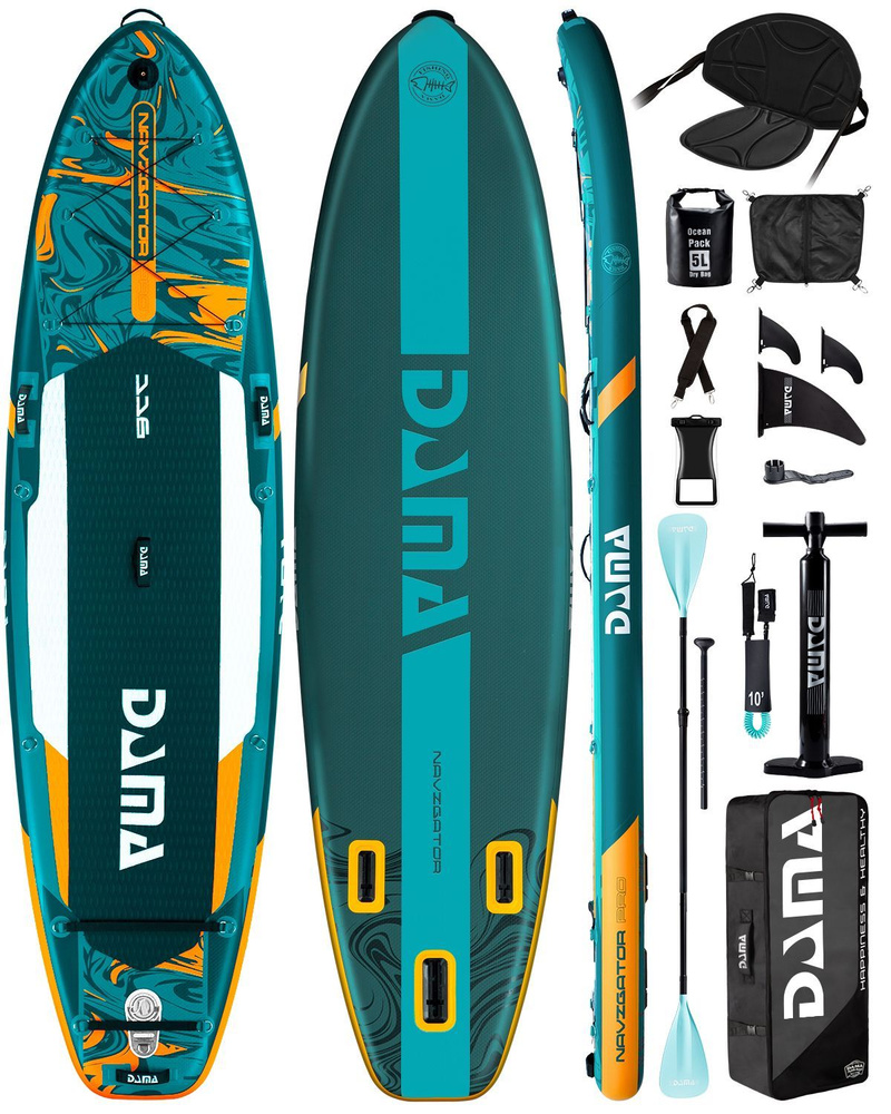 Надувной сапборд DAMA NAVIGATOR NEW PRO 11,6" 350*88*15 см, Sup борд двухслойный  #1