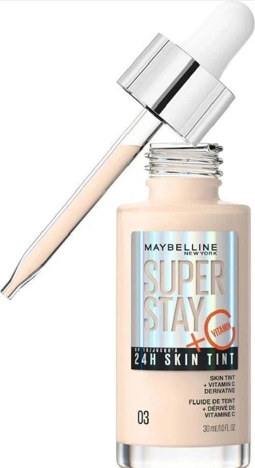 Сыворотка тональная Maybelline Super stay с витамином С 24H #03 #1