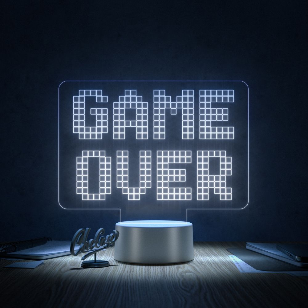 3D-Светильник Game Over #1