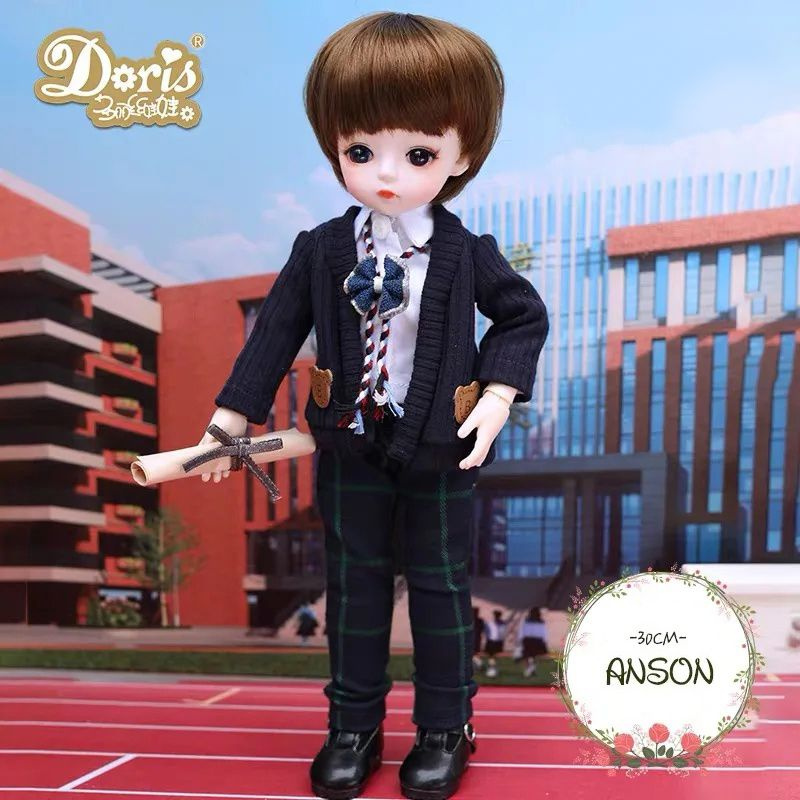 Doris Шарнирная BJD кукла Дорис с базовым мейком - Энсон BV12003db  #1