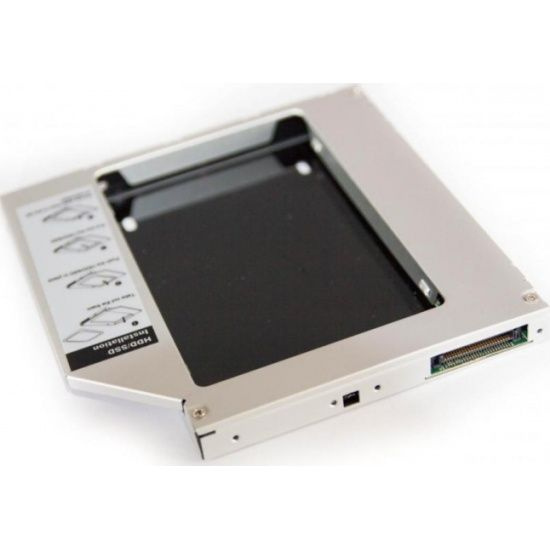 Адаптер Mobile rack Салазки Корпус Переходник Optibay в отсек привода DVD для SSD/HDD 2.5" 12.5 мм, внутренний #1