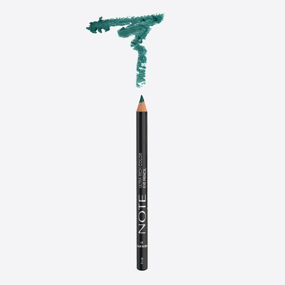 NOTE Карандаш для глаз насыщенного цвета ULTRA RICH COLOR EYE PENCIL (03 Green Apple)  #1