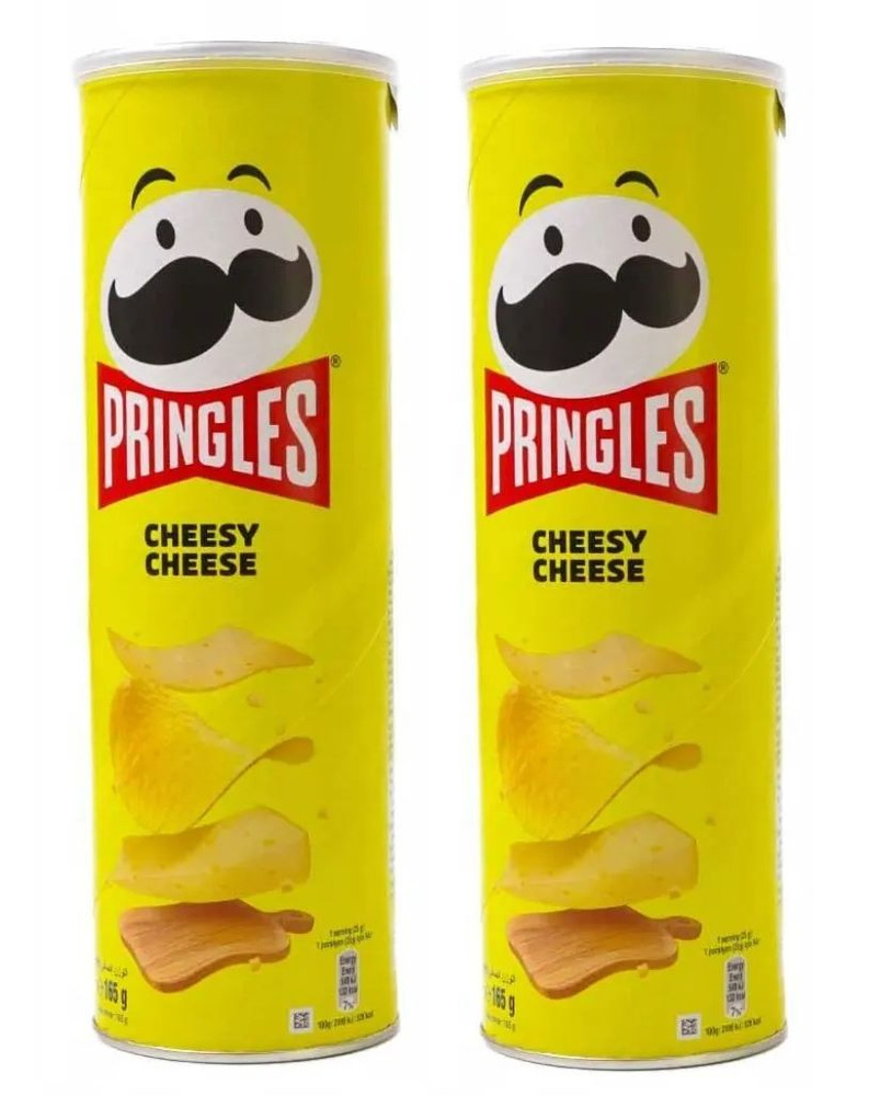 Чипсы Pringles Cheesy Cheese / Сыр, 2 шт по 165 гр #1