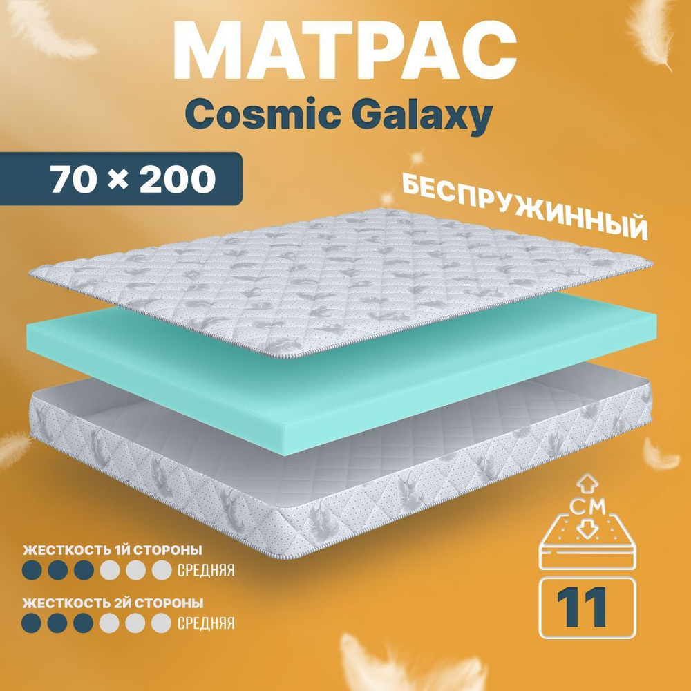 COSMIC Матрас в кроватку Galaxy, Беспружинный, 70х200 см #1