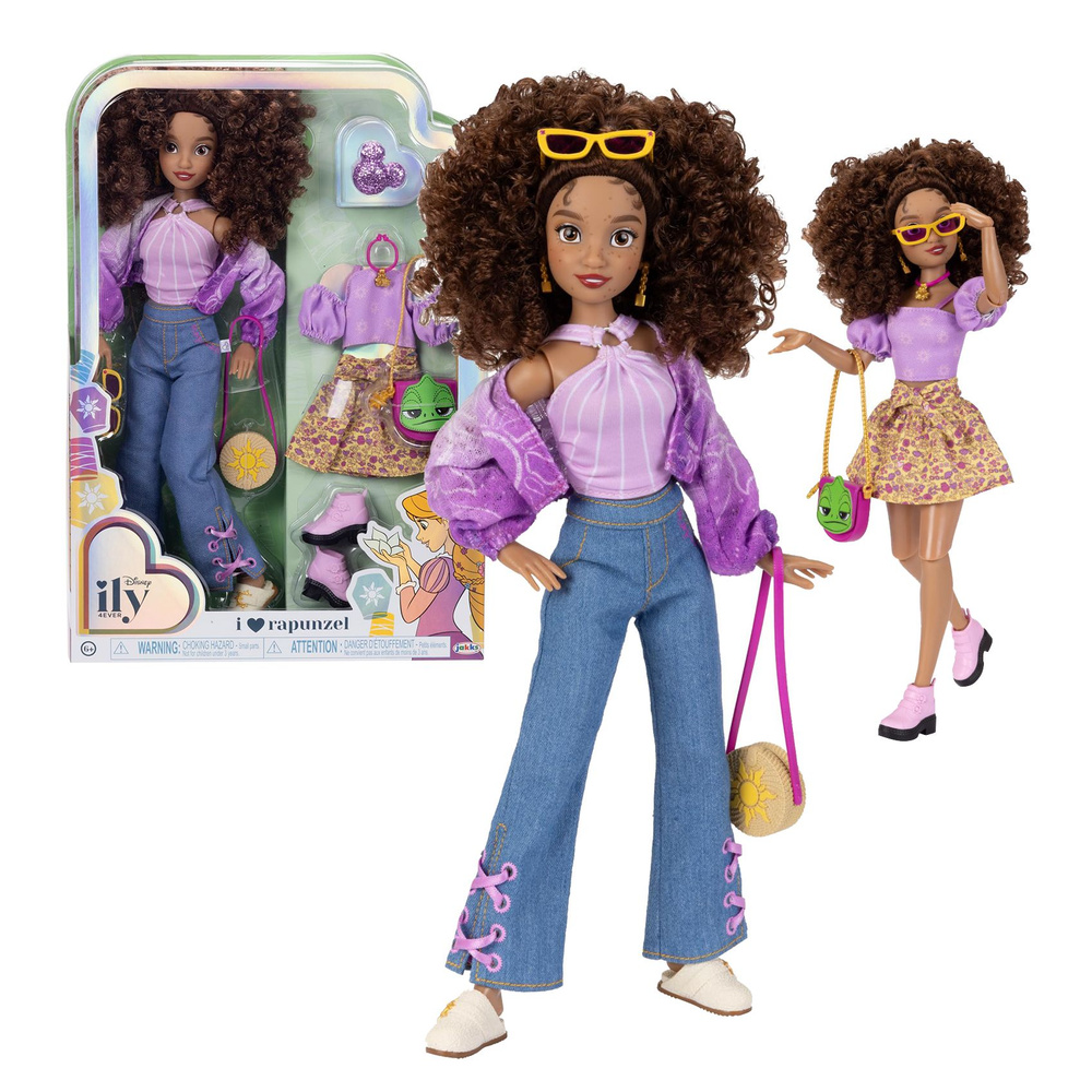 Кукла Disney фанатка Рапунцель ILY 4ever Jakks с нарядом и аксессуарами  #1