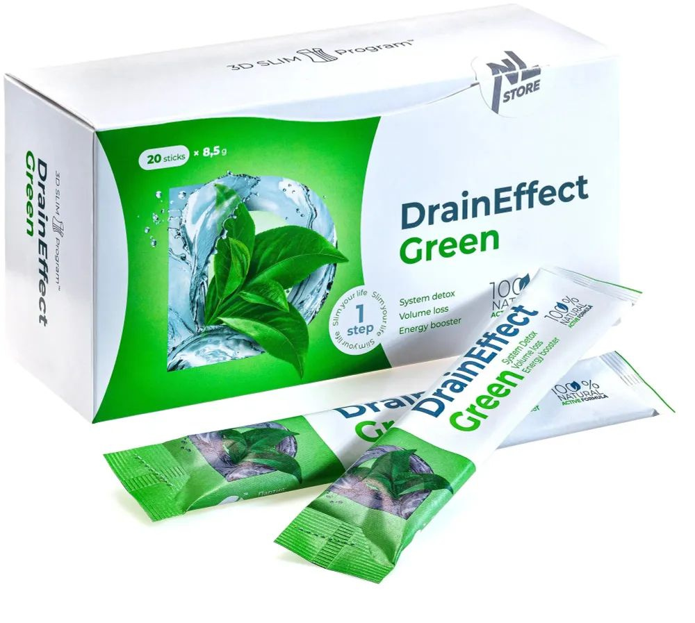 Дренирующий напиток DrainEffect Green, 20 стиков по 8,5 г #1