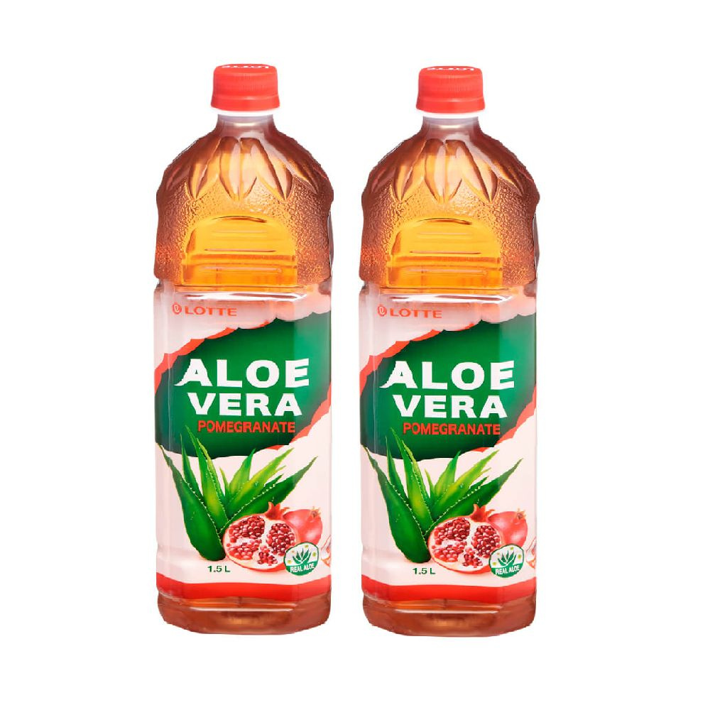 Напиток сокосодержащий Lotte Aloe Vera Pomegranate 1.5 л х 2 шт #1