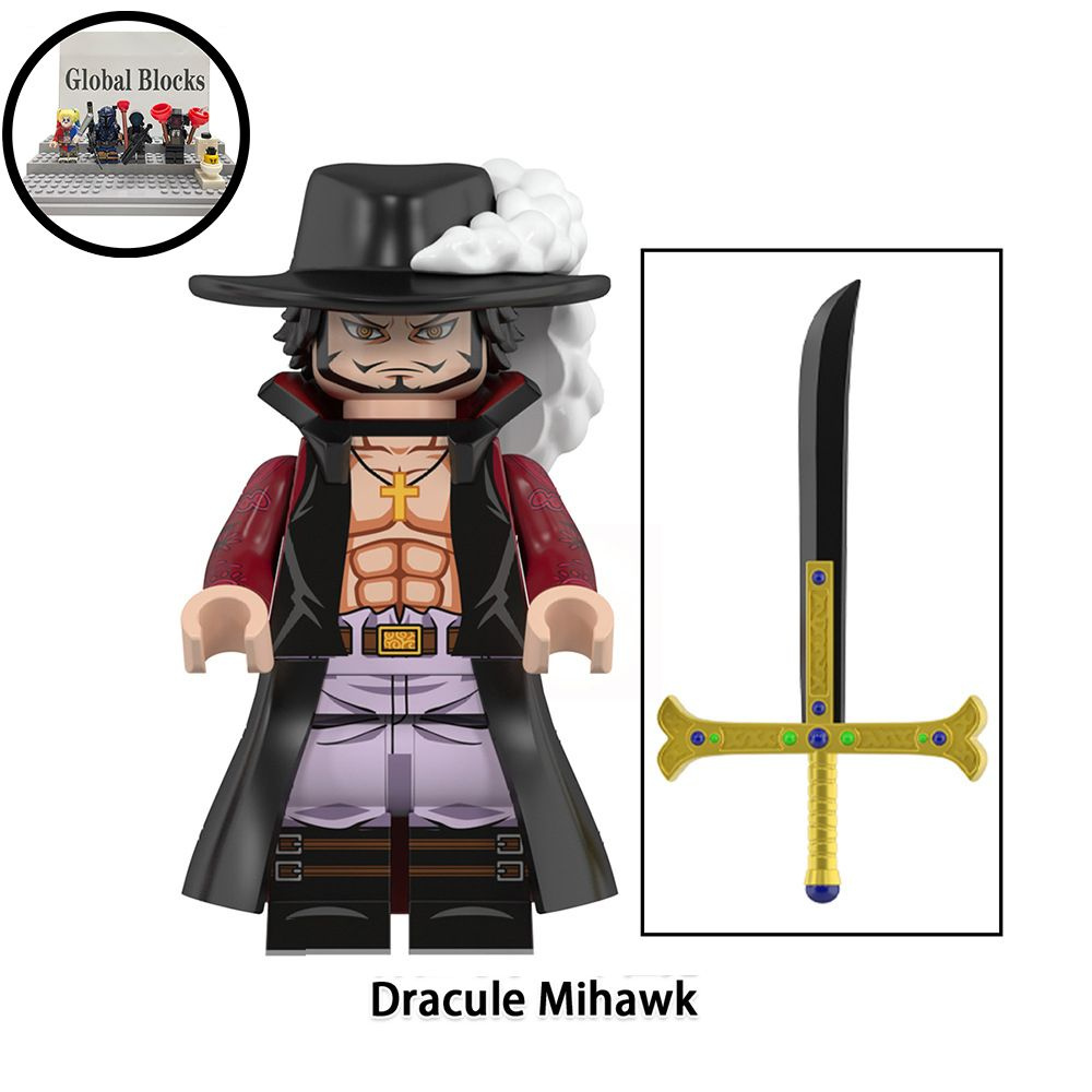 фигурок Конструктор минифигурки (совместим с лего), ONE PIECE 4.5см-пакет/ Dracule Mihawk Y2770  #1