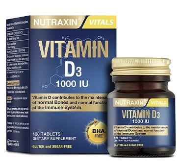 Nutraxin Витамин D3 1000МЕ 120 таблеток #1