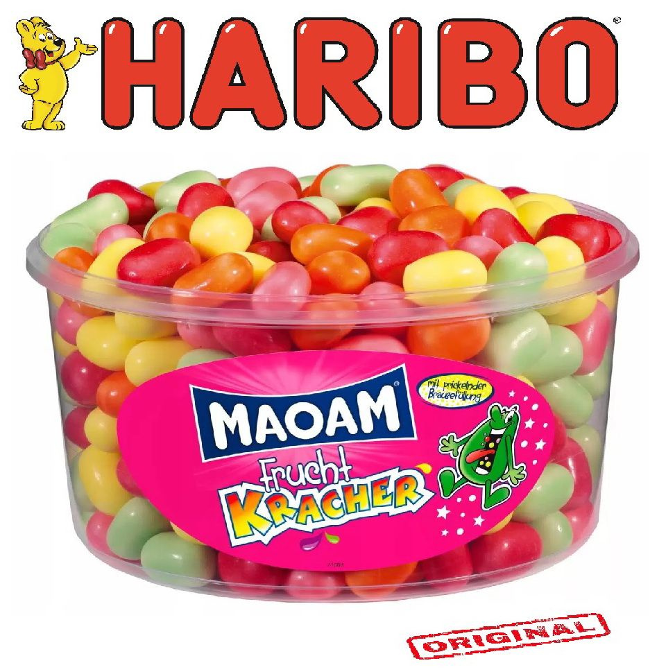 HARIBO Харибо мармелад жевательный драже MAOAM Kracher со вкусом фруктов, 1200 гр.  #1