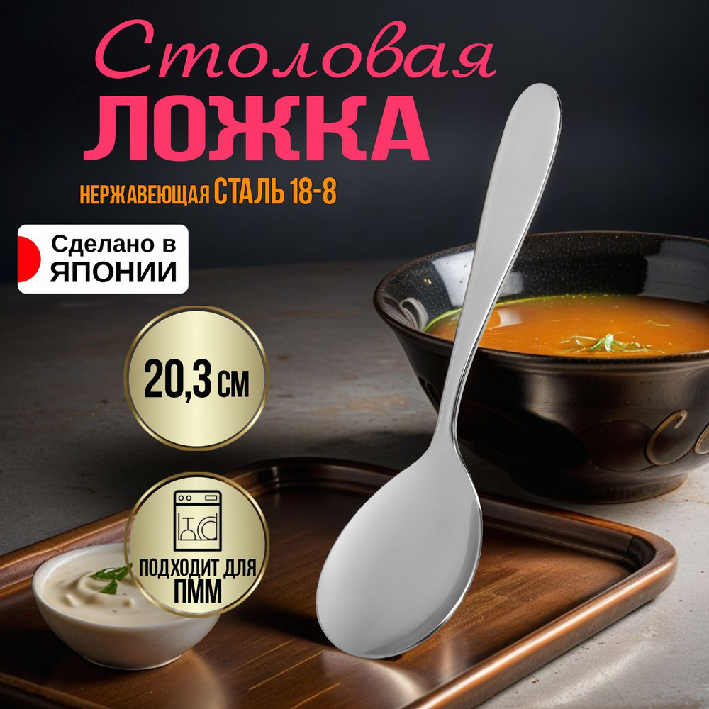 Ложка столовая 20,3х5,7х2,7 см #1