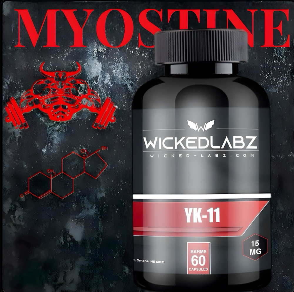 Анаболический комплекс Wicked Labz Myostine YK-11 60 капсул, рост мышечной массы, спортивное питание #1