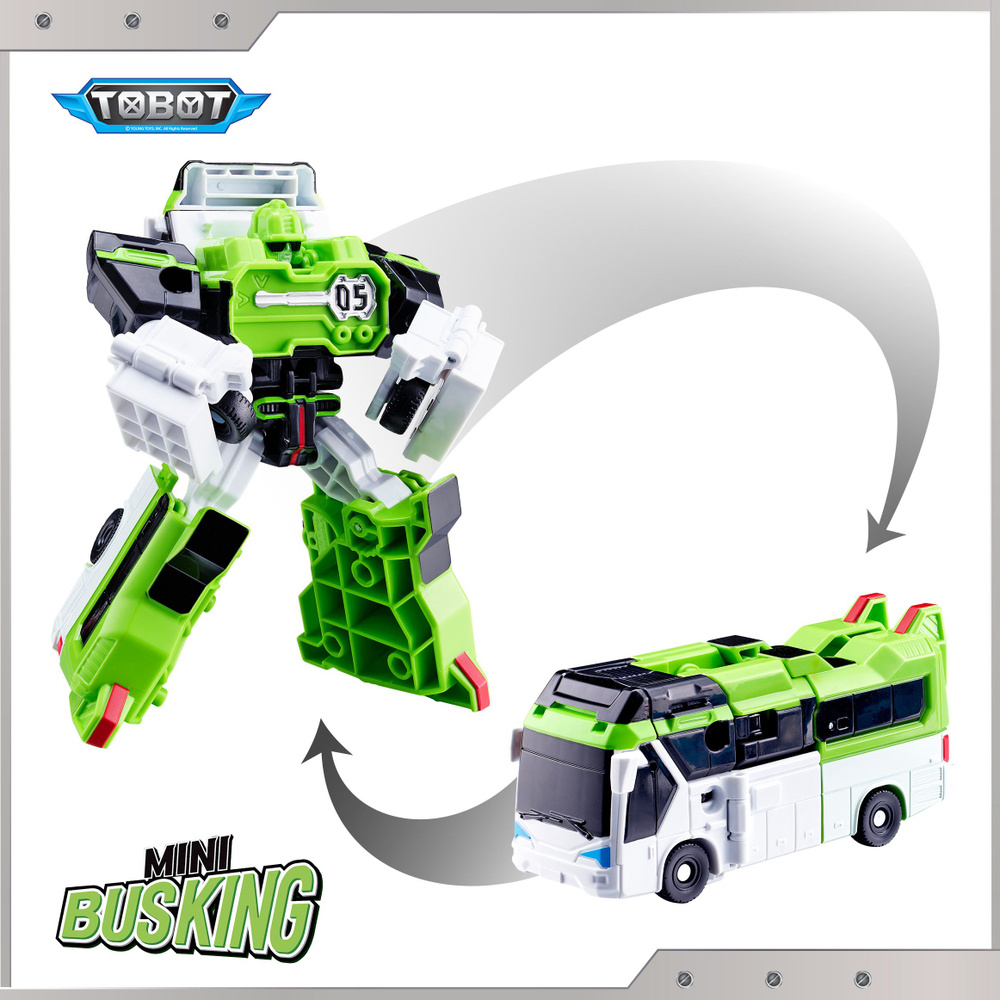 Робот Трансформер Tobot, Мини Тобот Бас Кинг Детективы Галактики ,Young Toys, 301143  #1