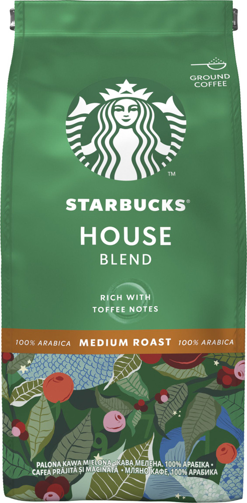 Starbucks Кофе молотый House Blend, средняя обжарка, 200 г (до 22.01.2025)  #1