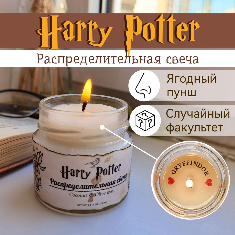 Распределительная свеча "Harry Potter" с ароматом "Ягодный пунш" 100мл  #1