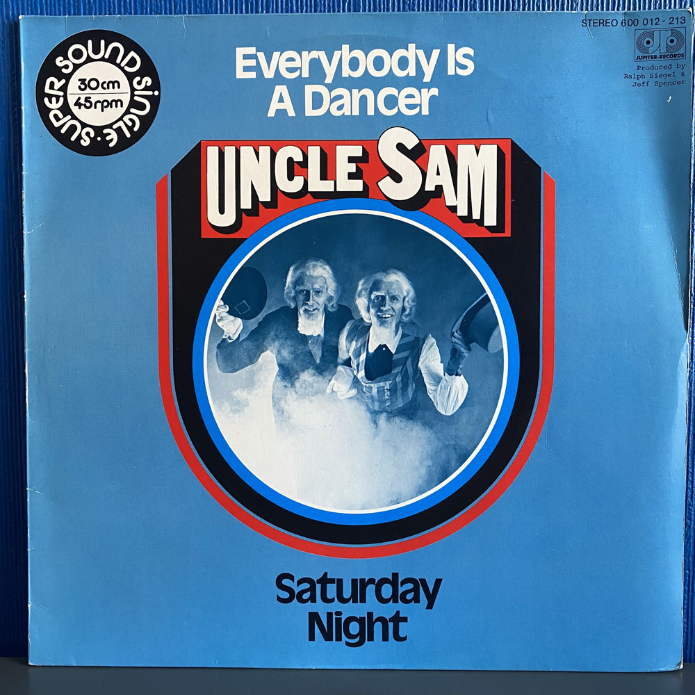 Uncle Sam. Everybody Is A Dancer/Saturday Night (Disco) EX ПЕРВЫЙ ПРЕСС! 1979 Maxi Single Виниловая пластинка #1