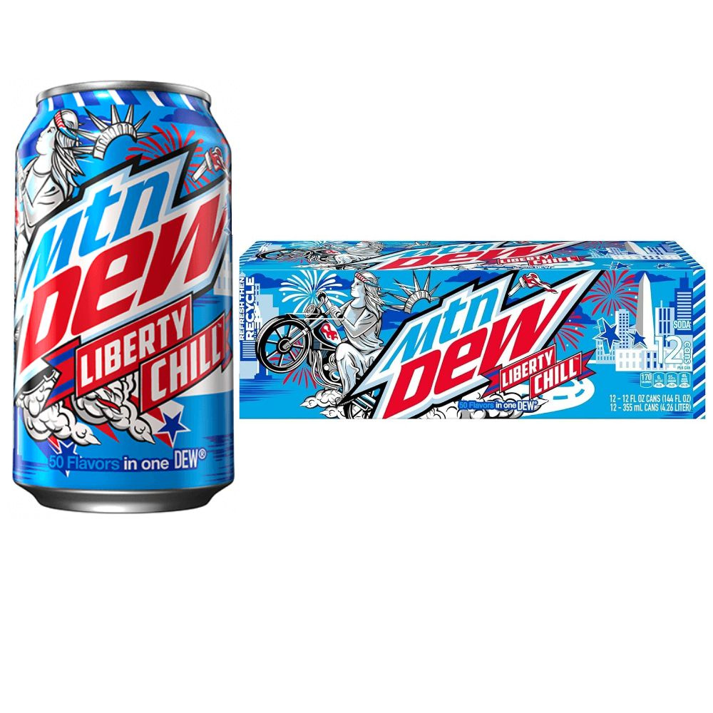 Газировка Mountain Dew Liberty Chill 12шт по 355мл из США #1