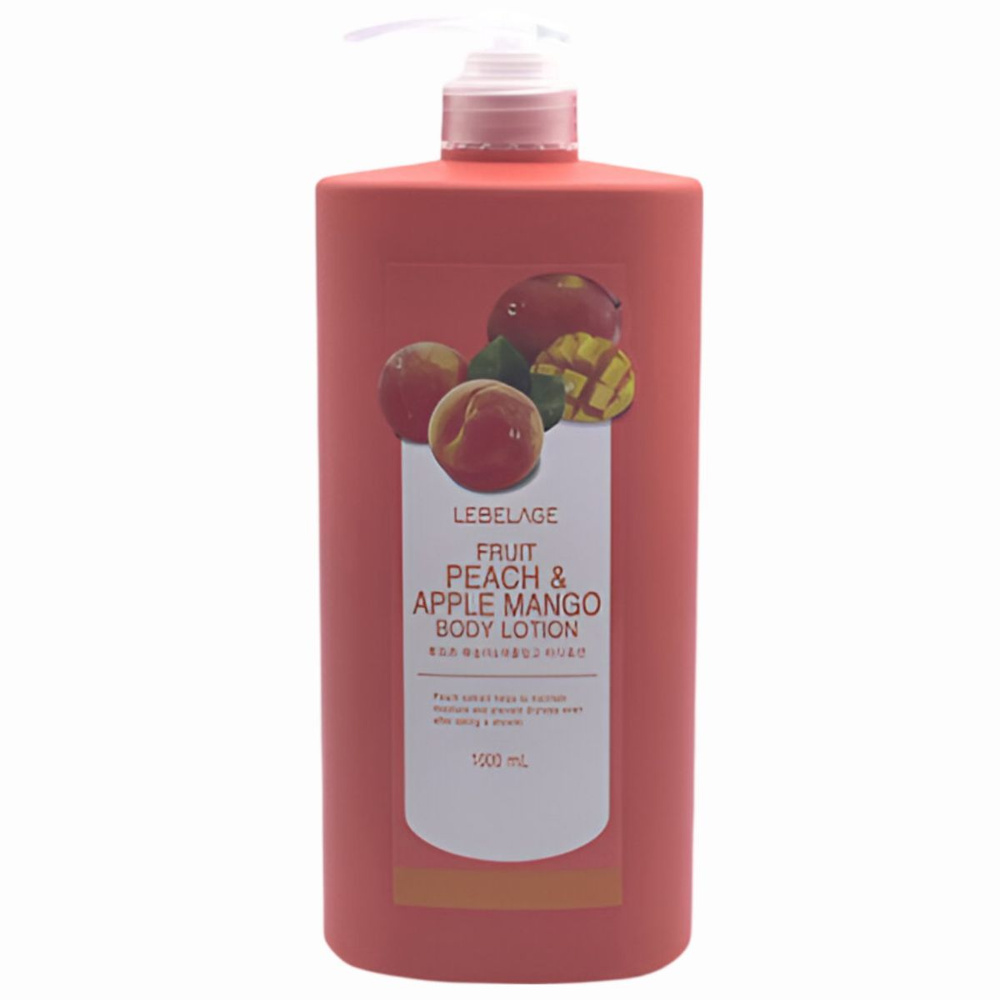 Лосьон для тела с персиком и яблоком Lebelage Fruit Peach & Apple Mango Body Lotion  #1