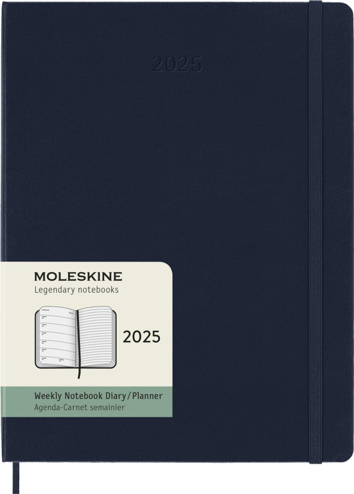 Еженедельник Moleskine CLASSIC SOFT WKNT XL 190х250 мм датированный 2025 год  #1