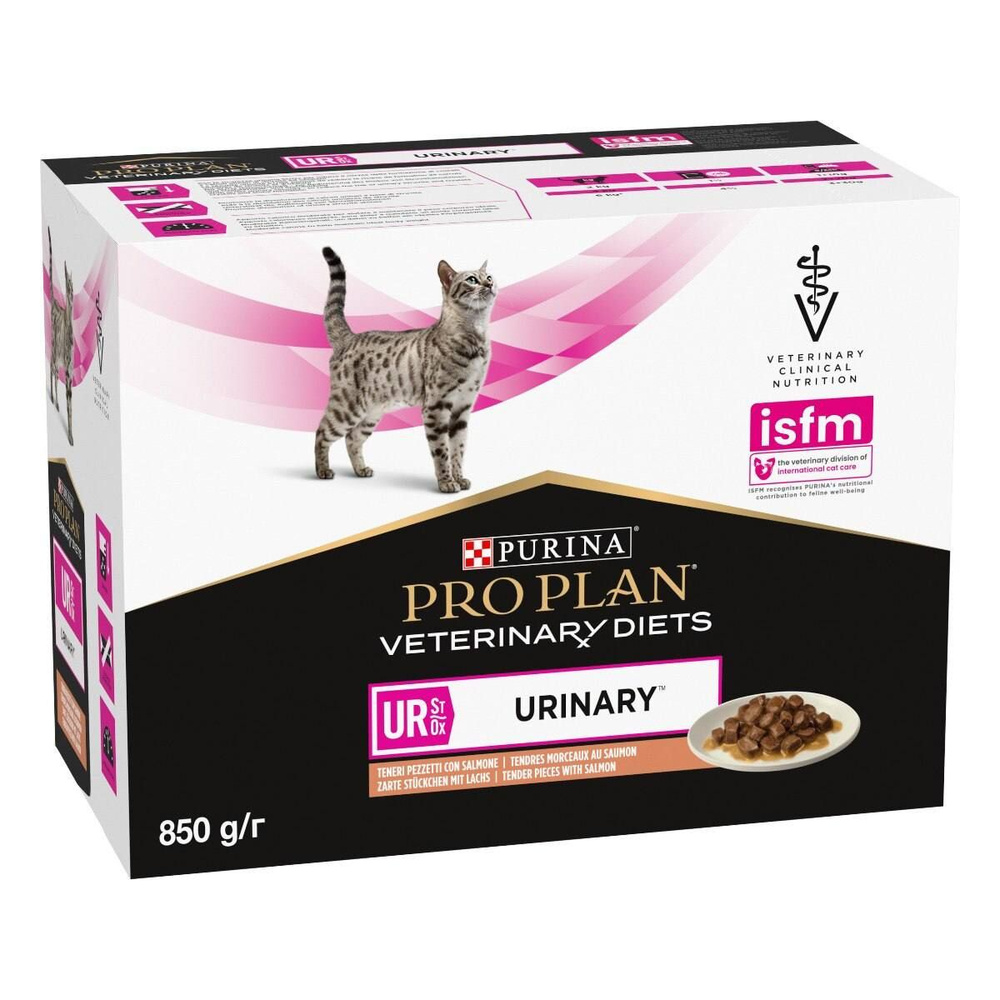 Влажный корм Purina Pro Plan Veterinary Diets Urinary. Лосось. 10 паучей #1