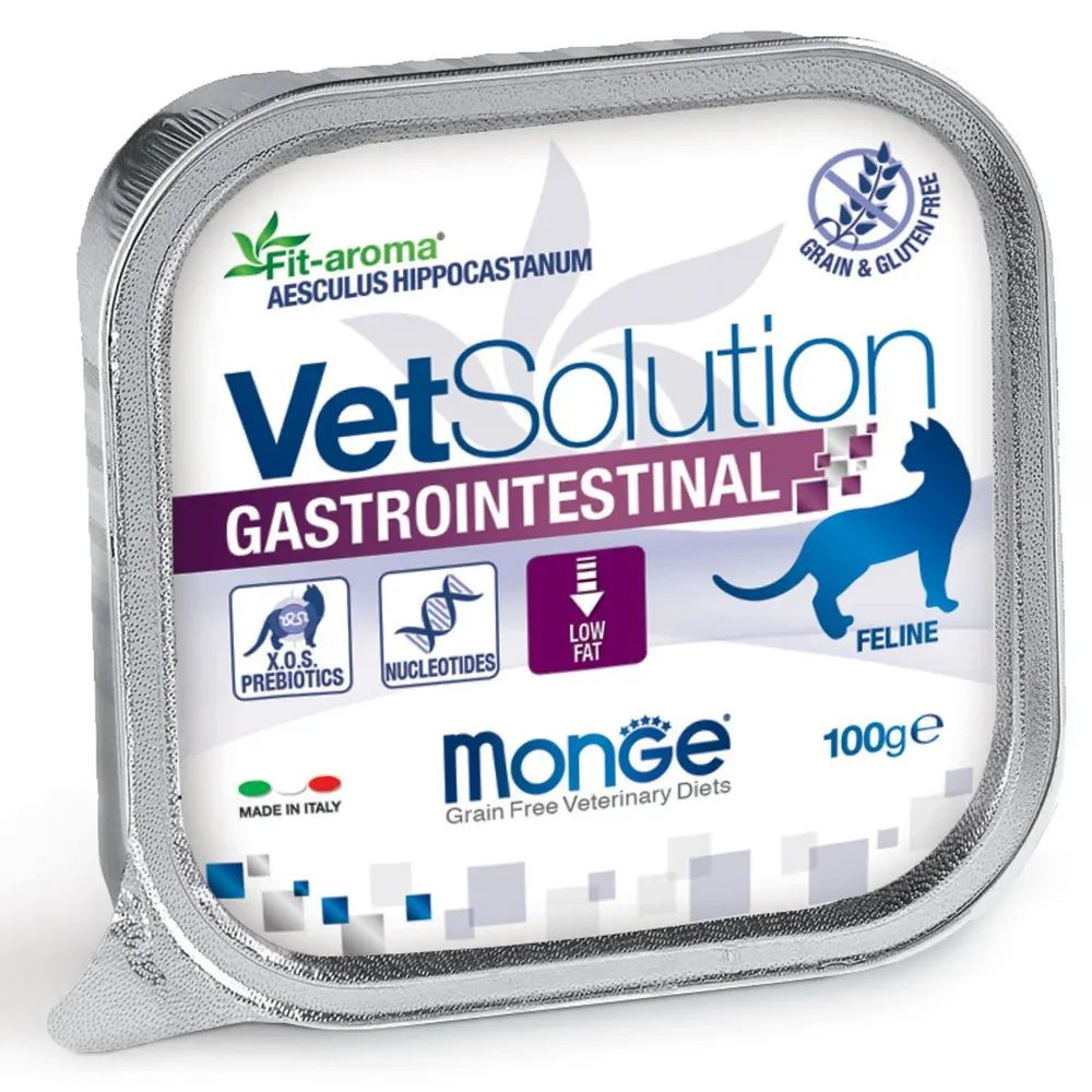 Monge VetSolution Cat Gastrointestinal влажный корм для кошек при заболеваниях ЖКТ 100г * 12 шт  #1